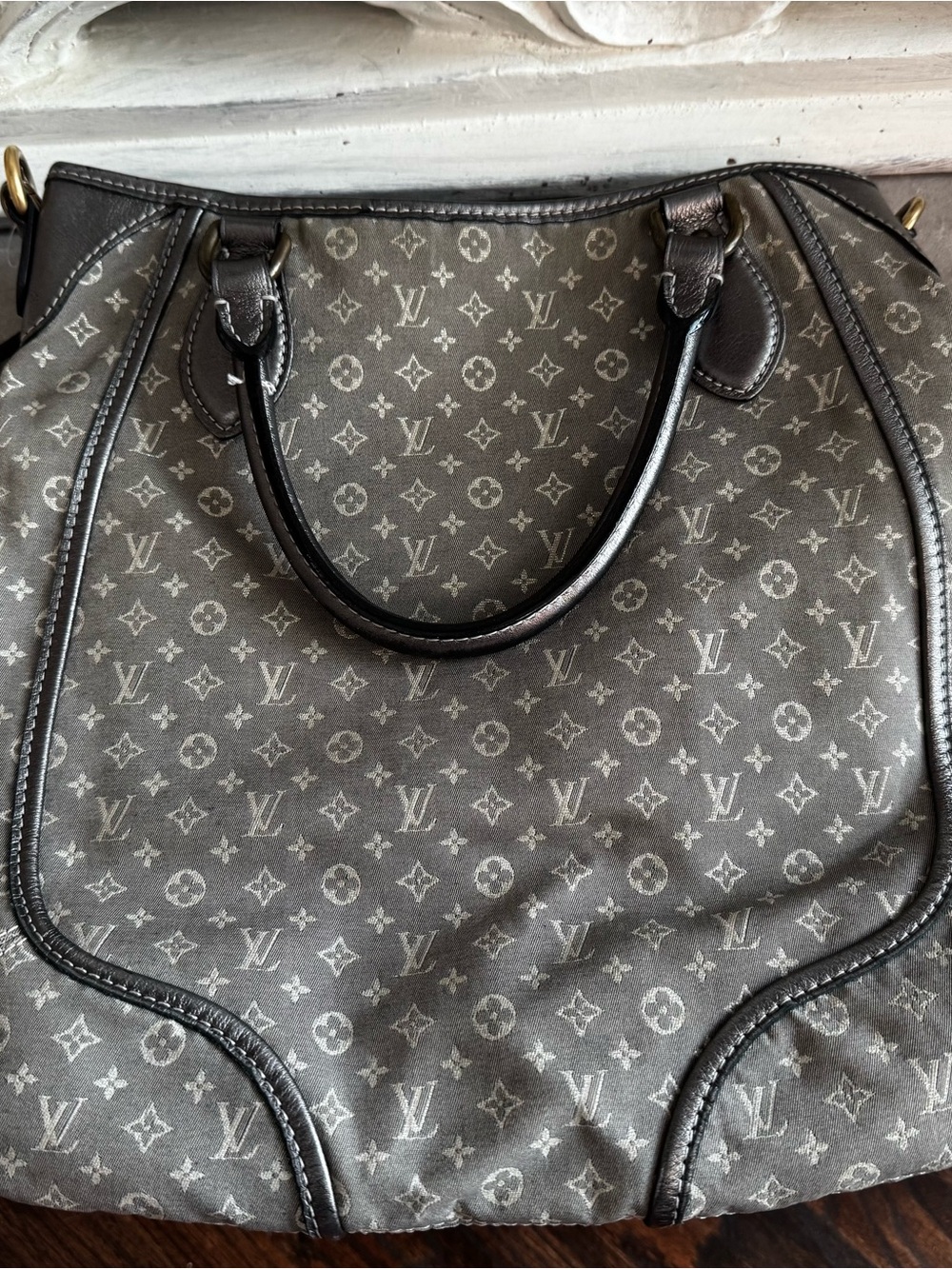 Louis Vuitton Minilin Monogram Canvas Besace Angela Tote Bag with COA